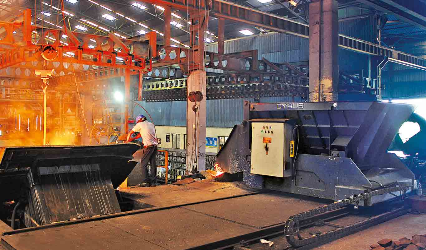 UNIT- lI Melting Furnace Induction (Inductotherm Make) 1500 kg, 1500 kw Dual Track - 2 No